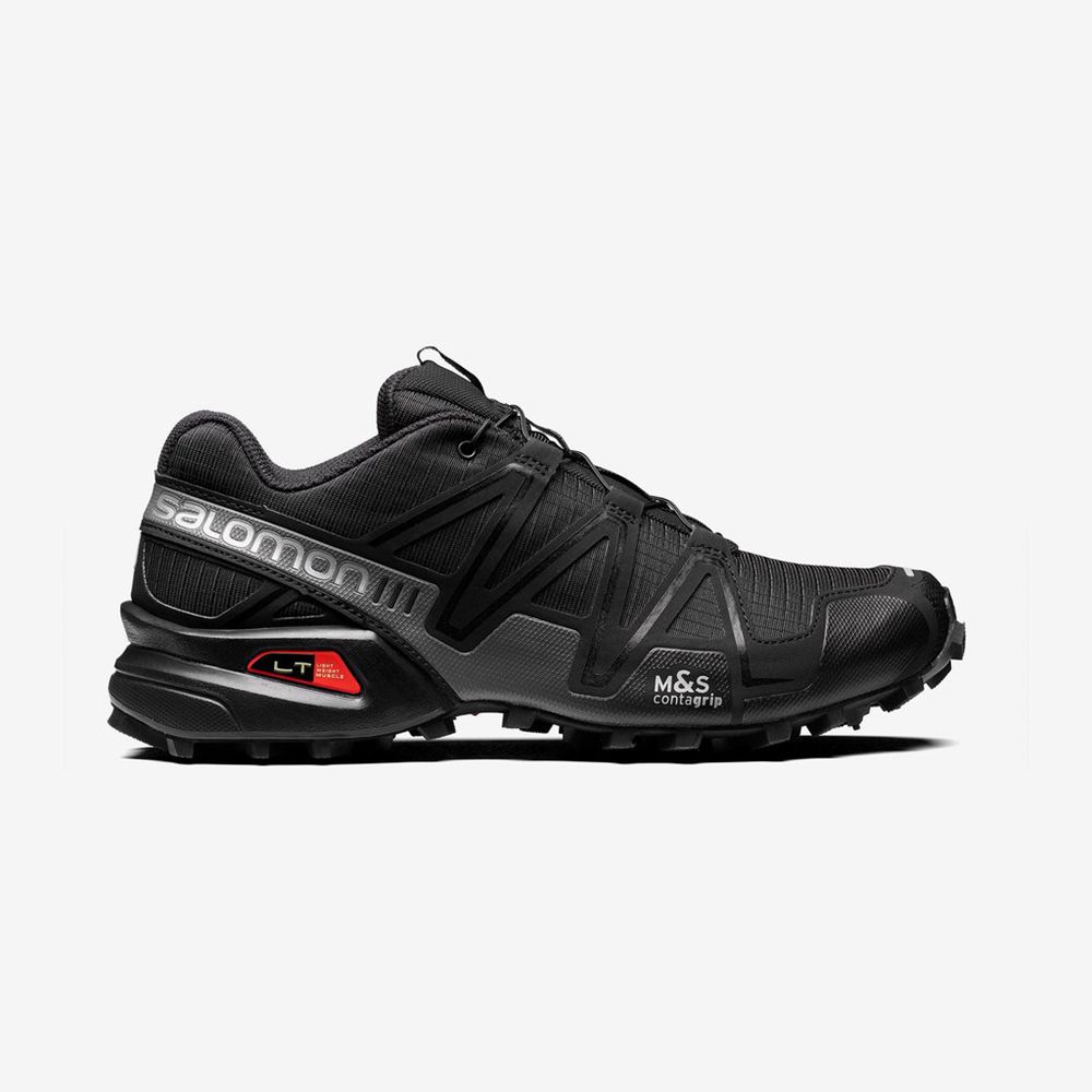 Salomon Israel SPEEDCROSS 3 - Womens Sneakers - Black (KYFX-18659)